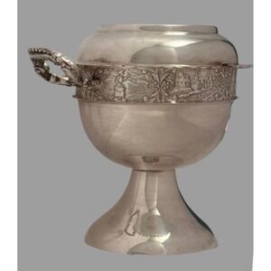 WR Rogers  Silver Quad Plated Sugar bowl 9 spoons one handle  Broke included VTG